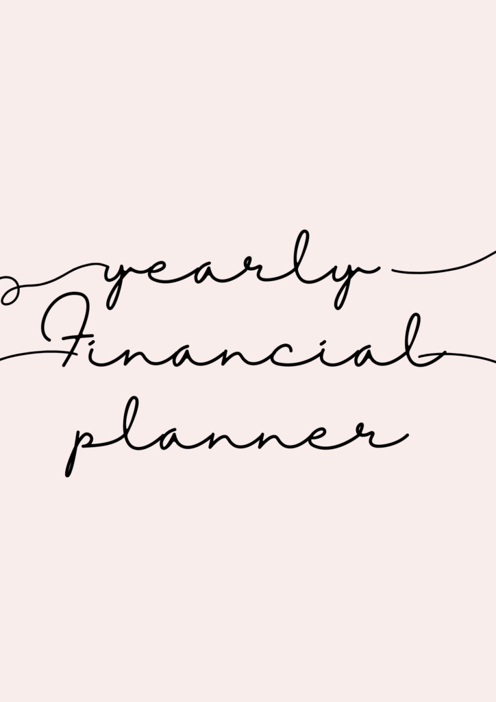 beige aesthetic floral monthly financial planner